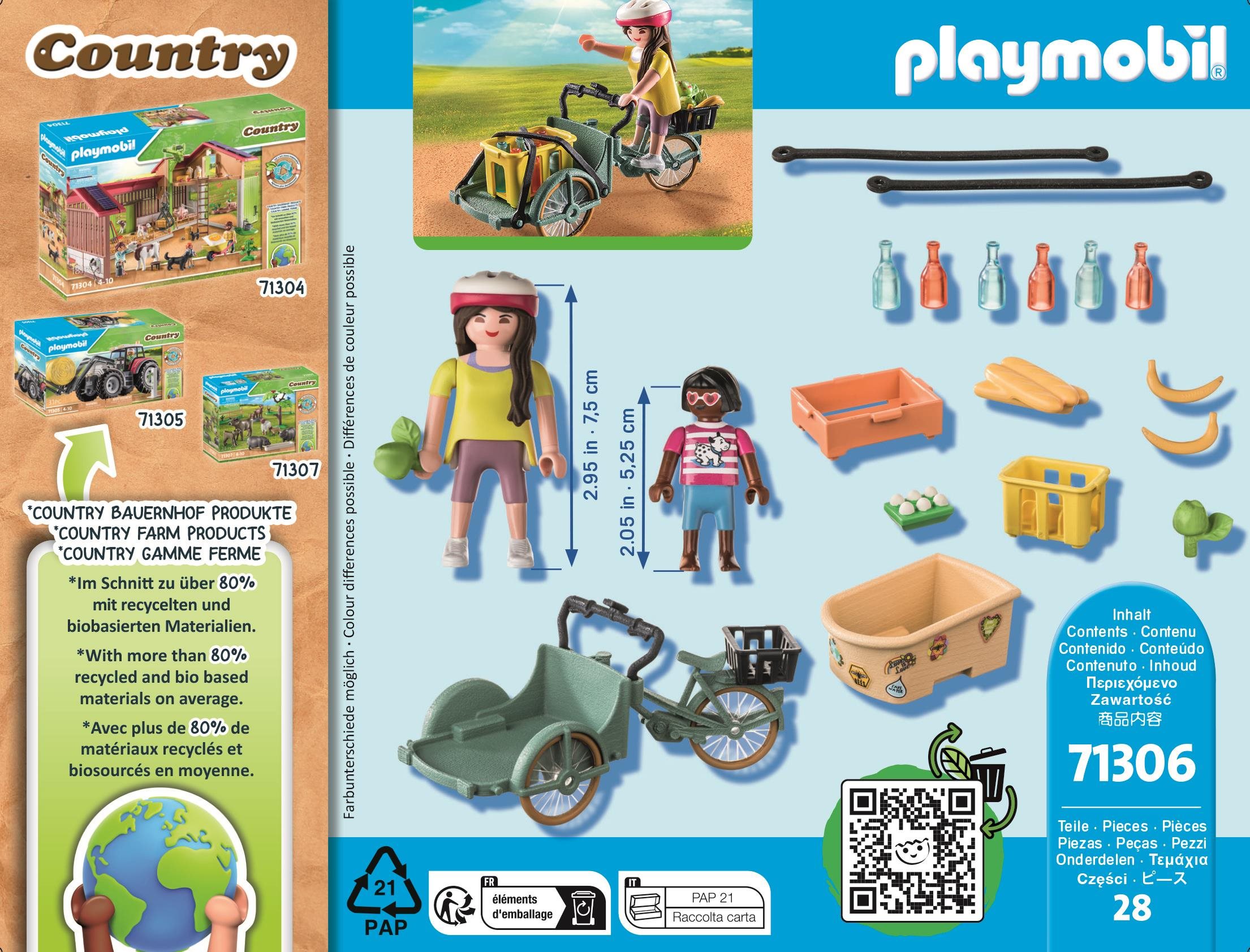Building Set Playmobil 71306 Cargo Bike ...