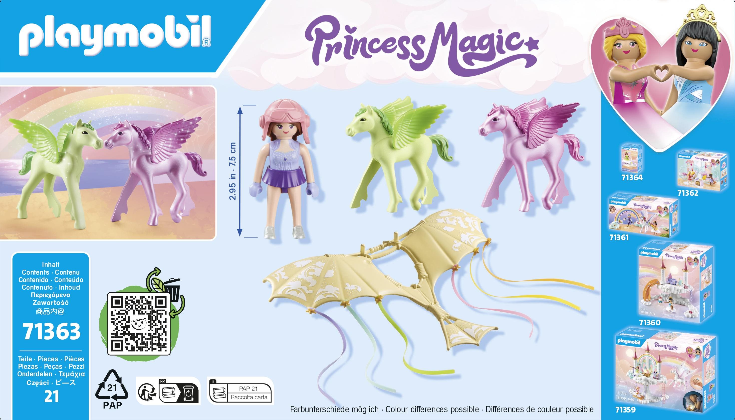 Building Set Playmobil 71363 Heavenly trip with Pegasus the foal ...