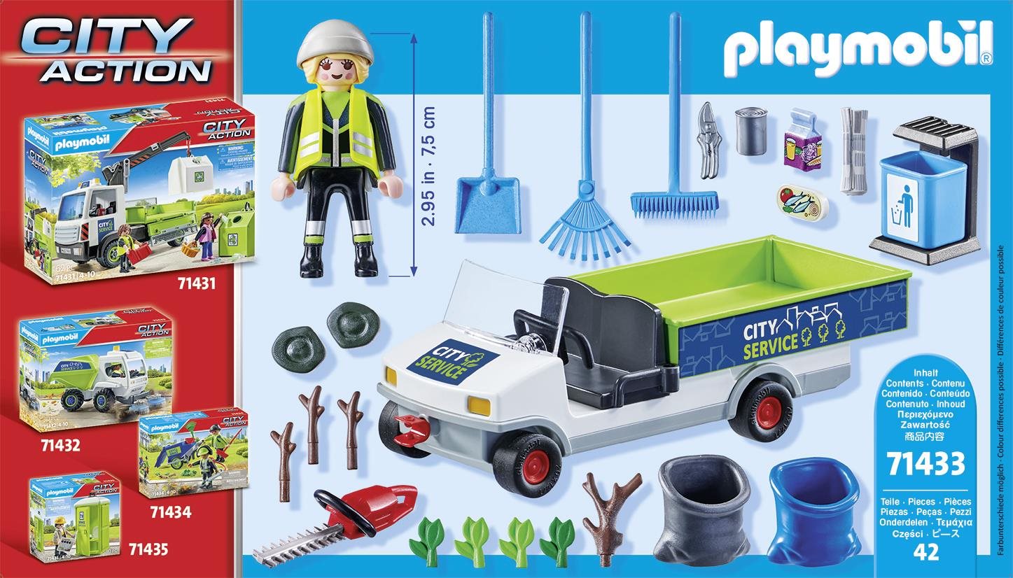 Building Set Playmobil 71433 City cleaning with e-vehicle ...