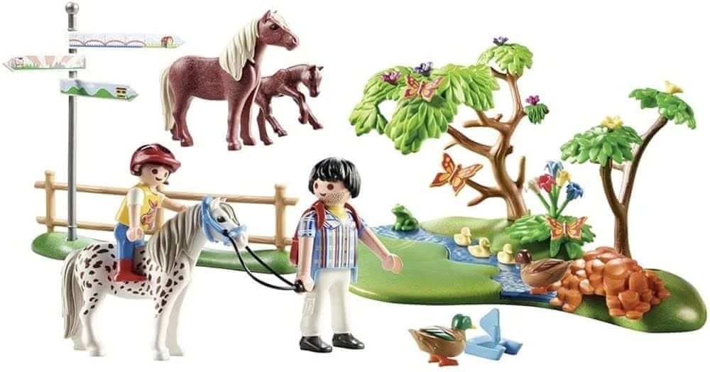 Building Set Playmobil 70512 Trip with ponies ...