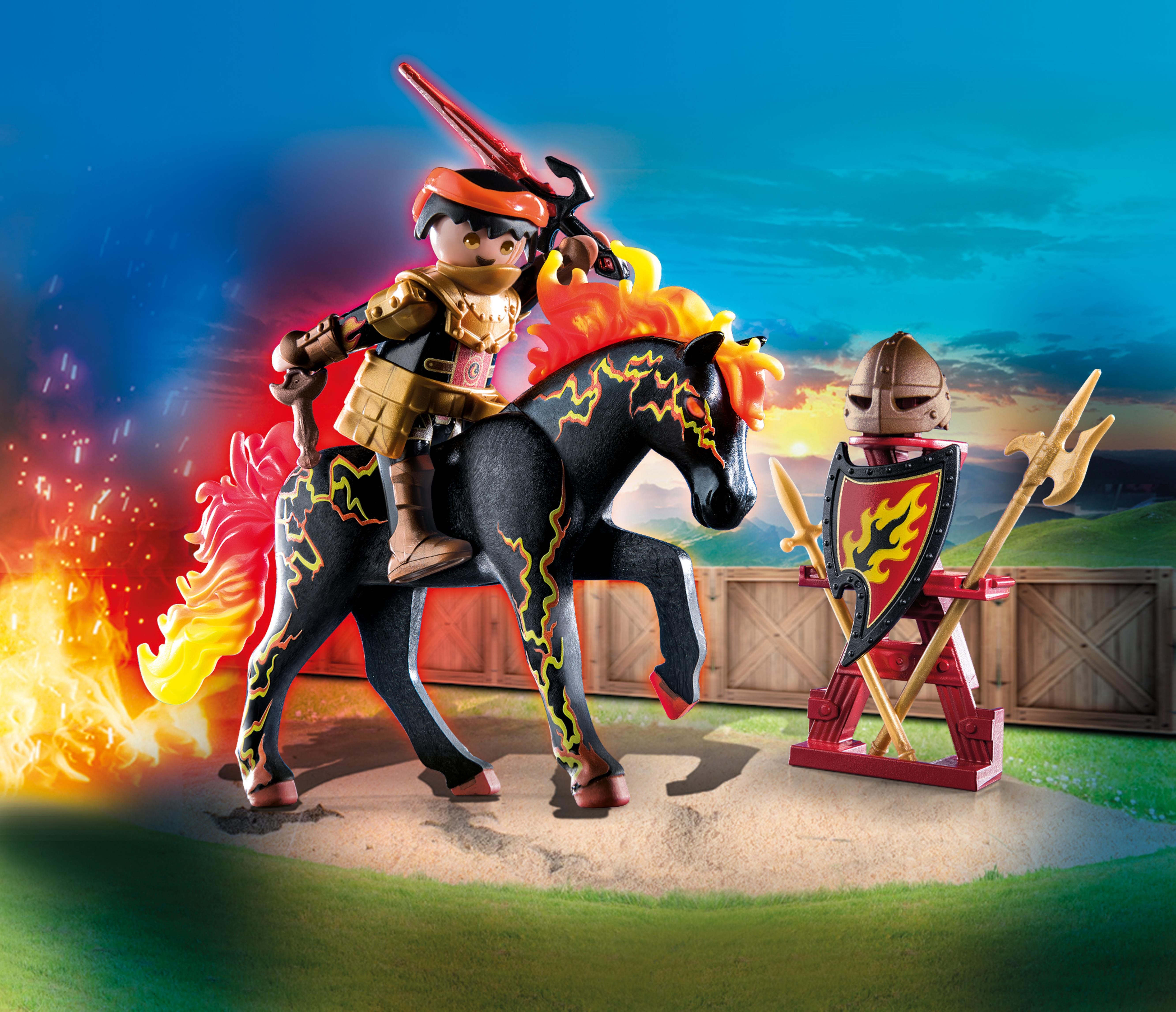 Building Set Playmobil 71213 Burnham Raiders - Fire Knight ...