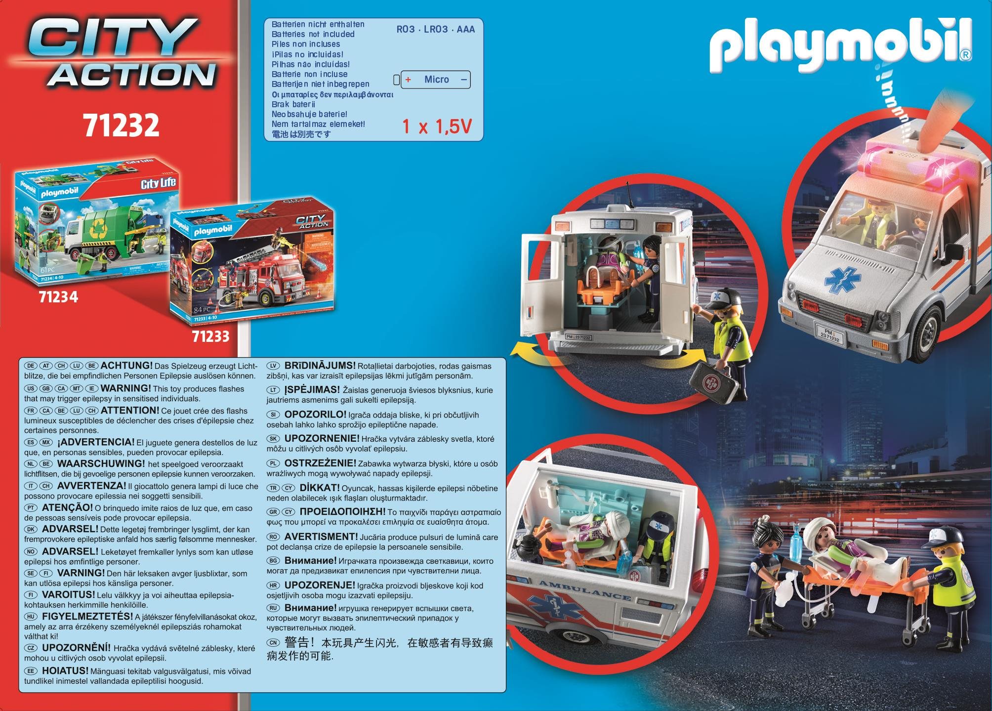 Building Set Playmobil 71232 Ambulance ...