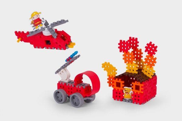 Building Set Mini Waffle Fireman 90 pcs ...