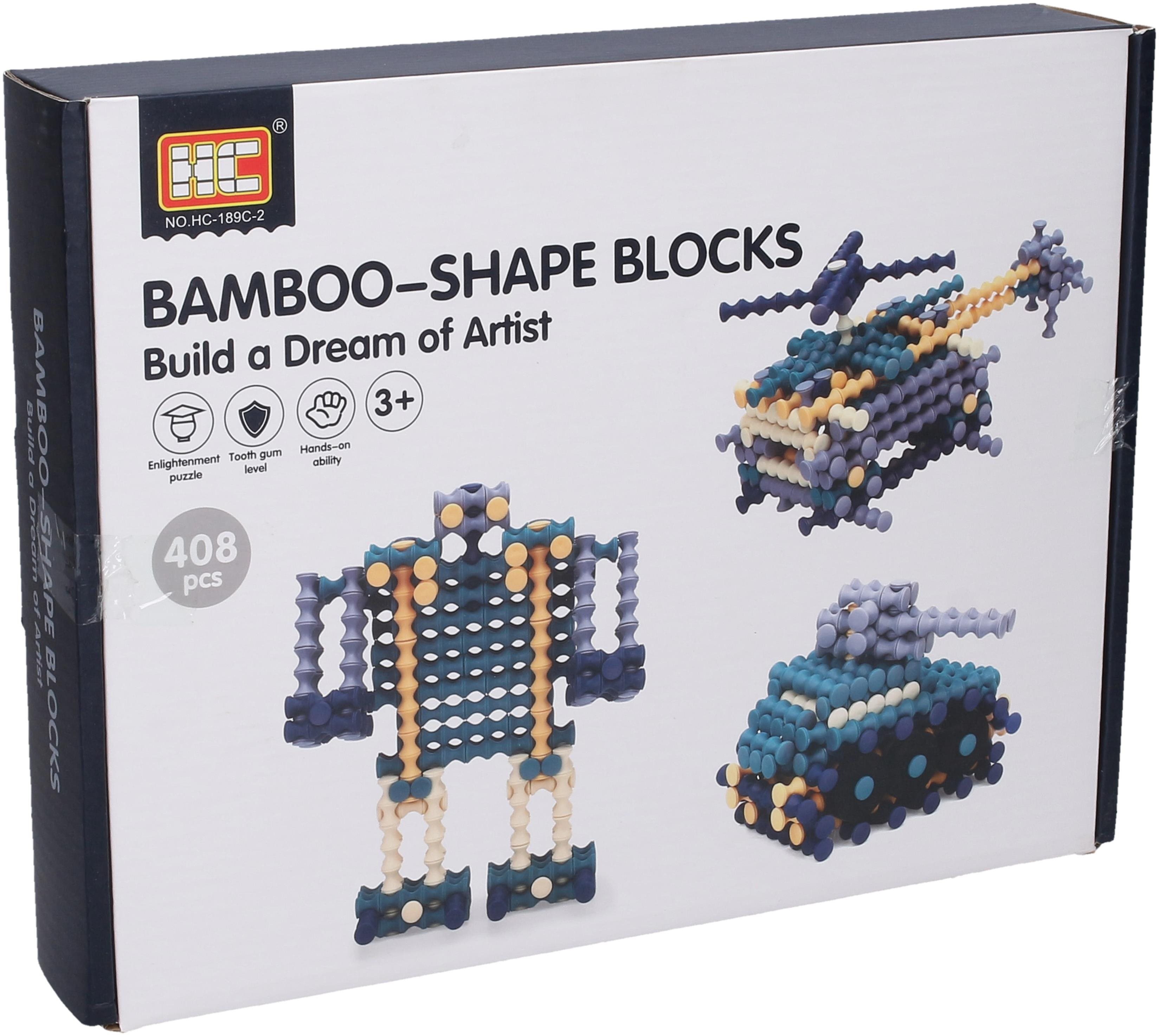 Building Set Wiky bamboo building set, 408 pieces ...