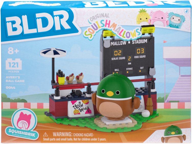 Building Set BLDR Squishmallows Avery and the Baseball Field ...