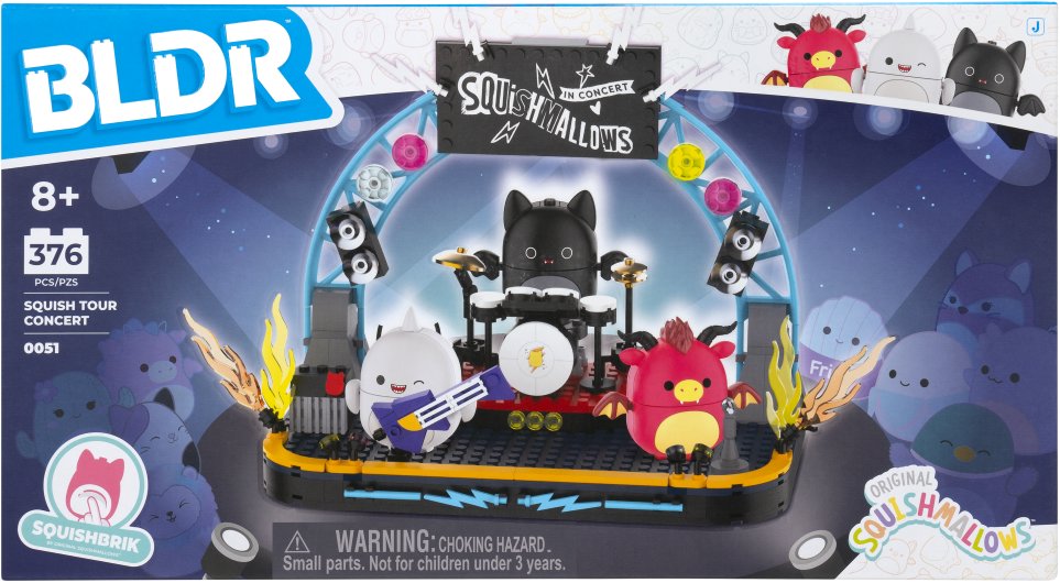 Building Set BLDR Squishmallows Concert Tour with 3 characters ...