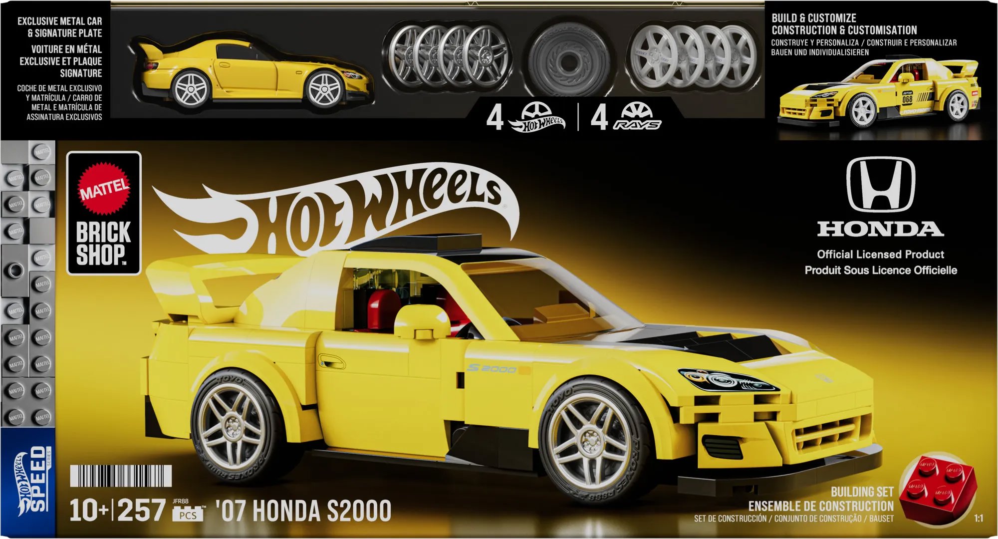 Building Set Mattel Brick Shop Hot Wheels Speed Series ´07 Honda S2000 ...