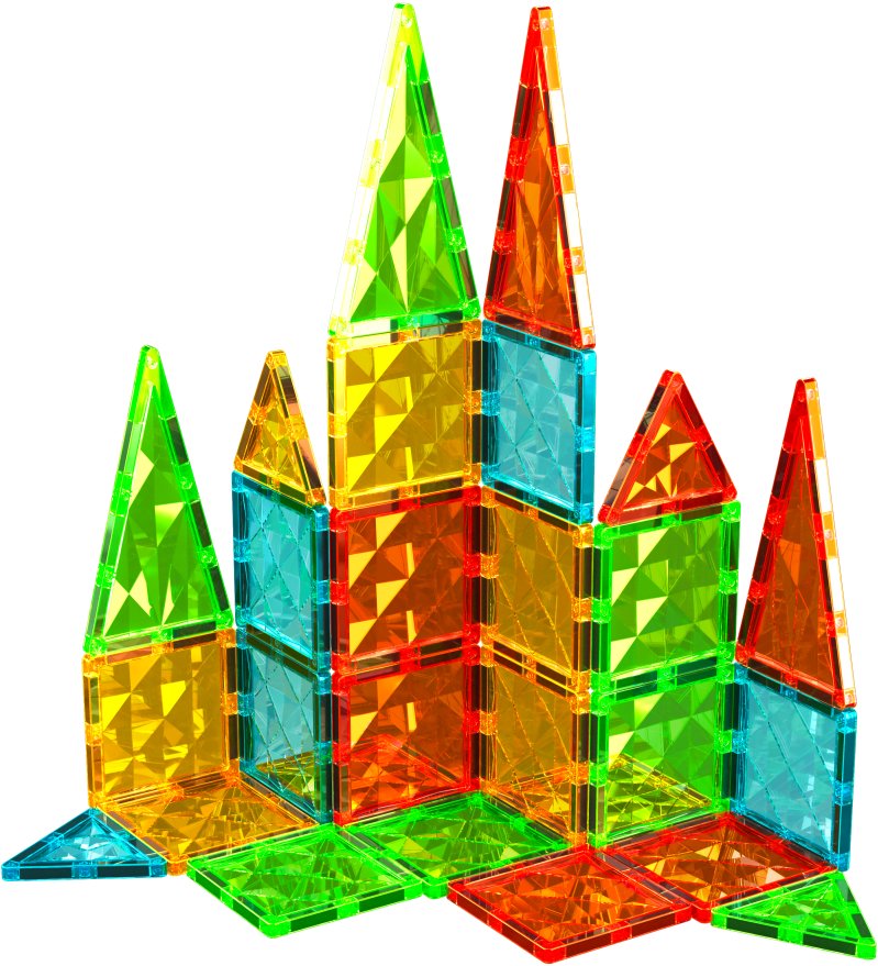 Building Set Geomag Magnetic Tiles 60 pieces ...