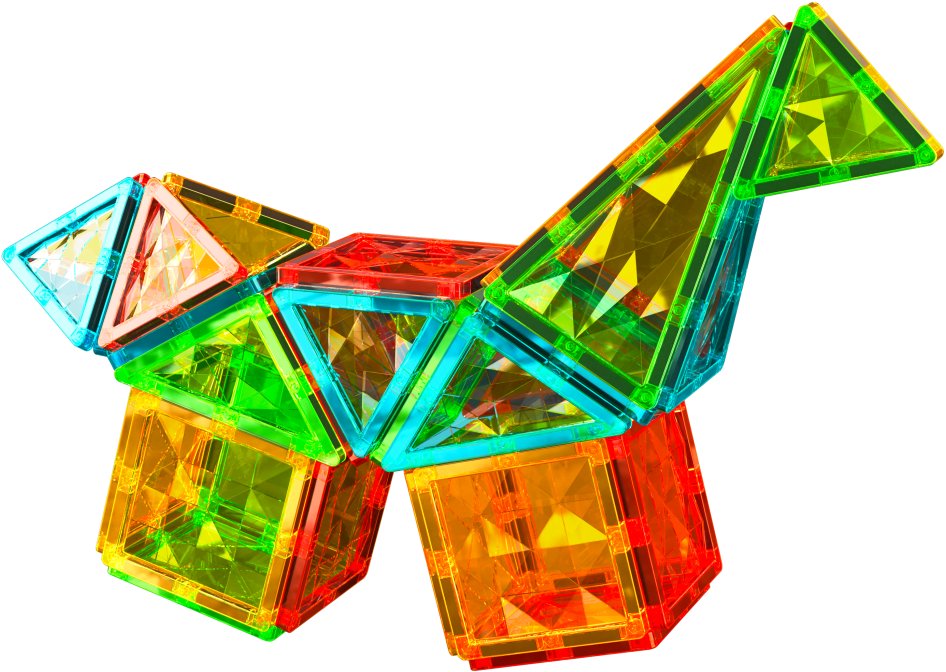 Building Set Geomag Magnetic Tiles Rocket ...