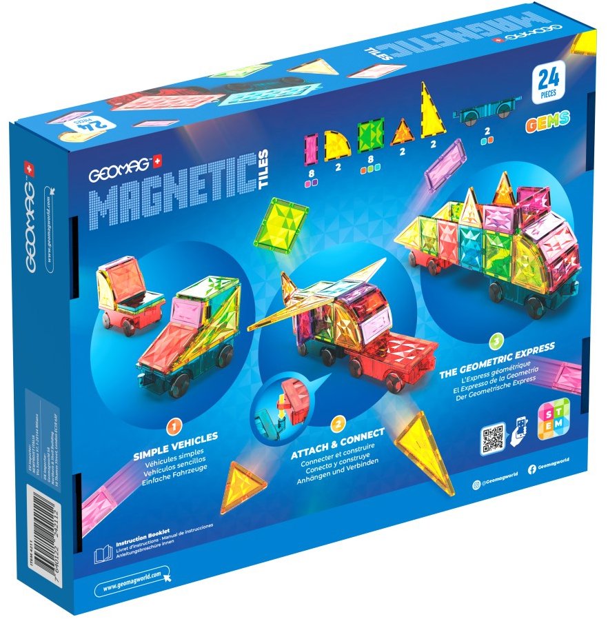 Building Set Geomag Magnetic Tiles Cars ...