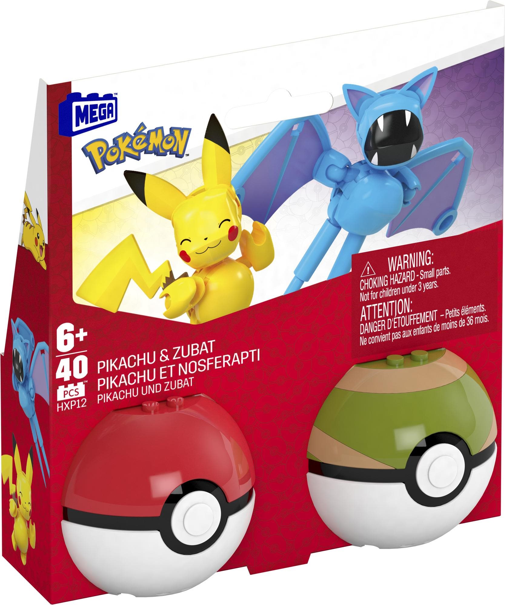 Building Set Mega Pokémon Pokéball - Pikachu and Zubat ...