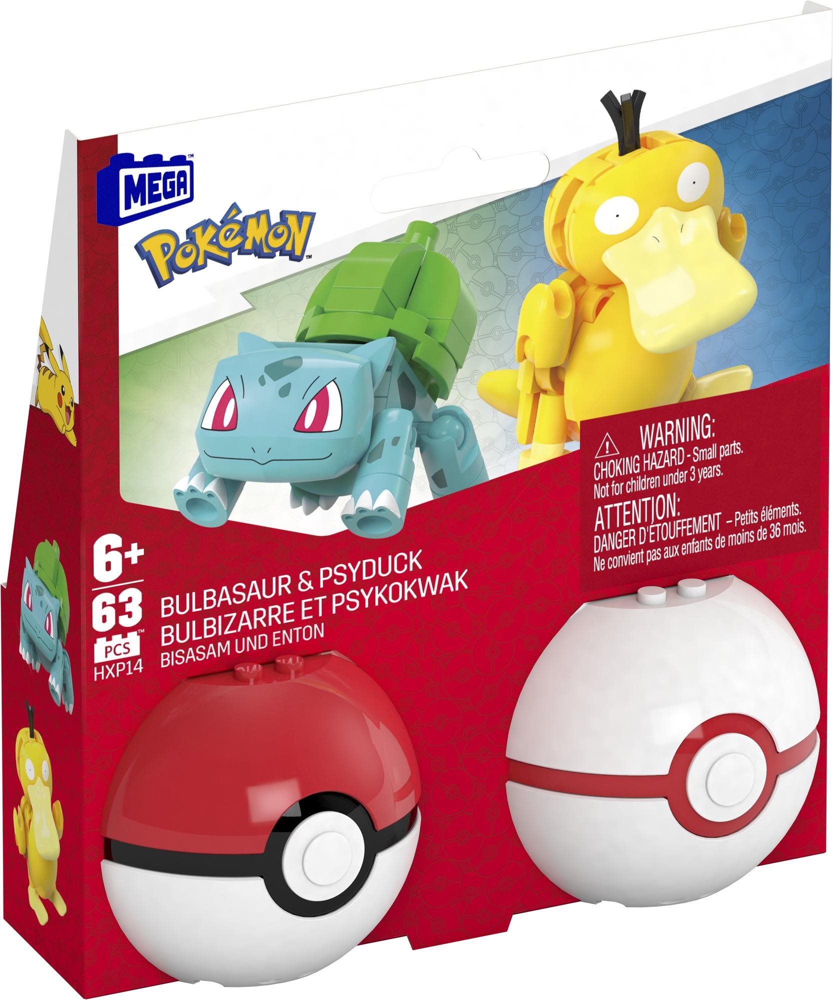Building Set Mega Pokémon Pokéball - Bulbasaur and Psyduck ...