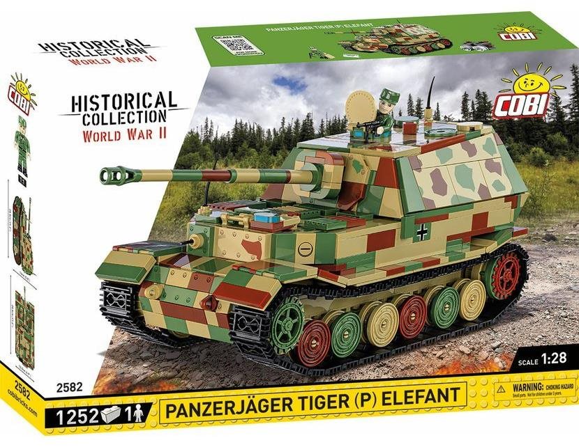 Building Set Cobi 2582 II WW Panzerjager Tiger (P) Elefant 1:28 ...