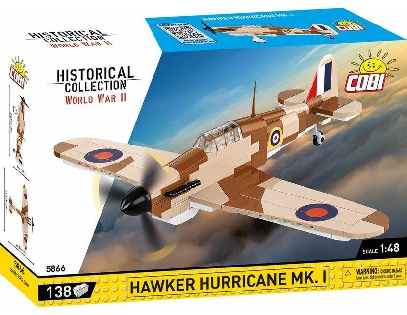 Building Set Cobi 5866 II WW Hawker Hurricane Mk. I 1:48 ...