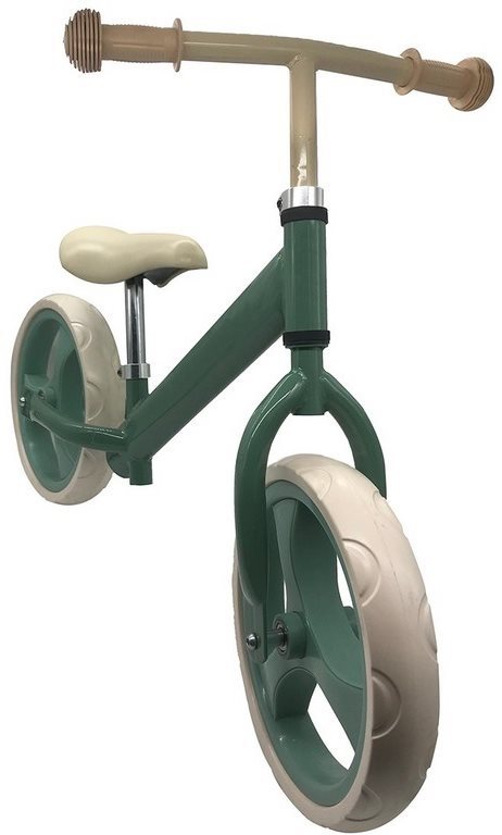 Balance Bike Children' s bicycle green Lateral view
