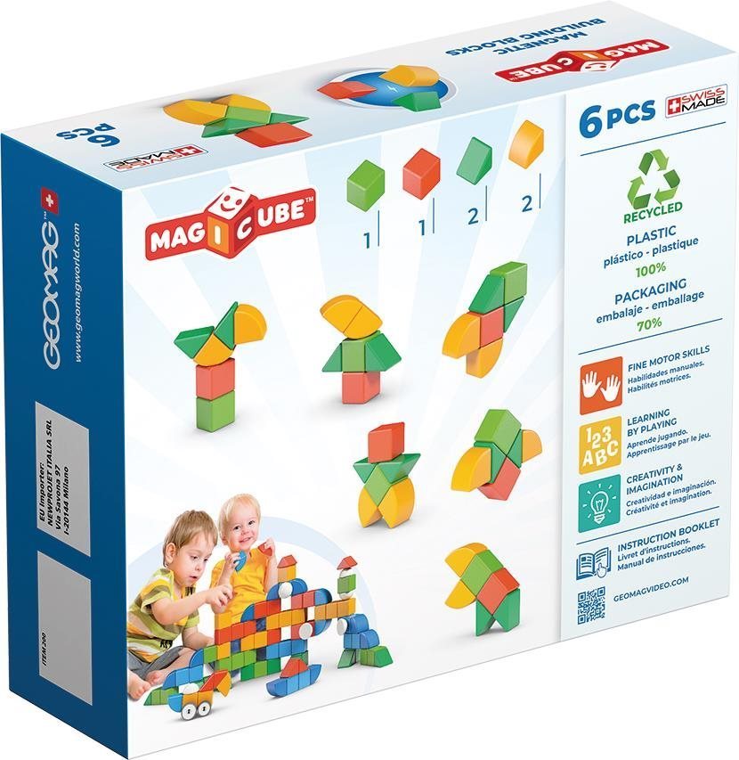 Building Set Geomag - Magicube Shapes 6 pcs Packaging/box