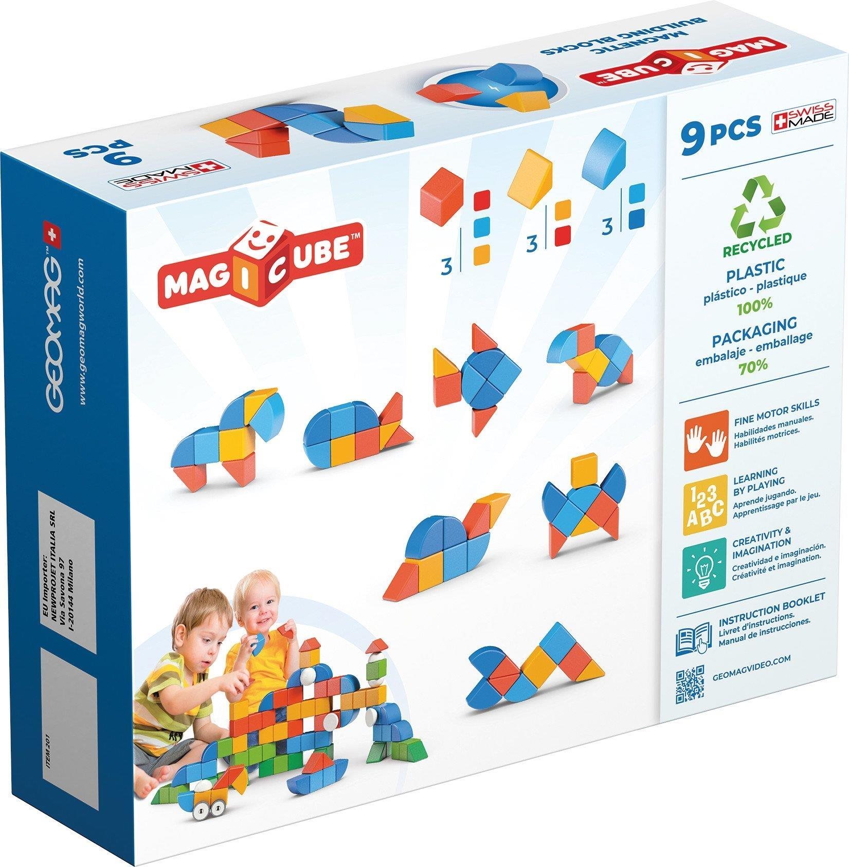 Building Set Geomag - Magicube Shapes 9 pcs Packaging/box