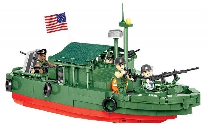 Building Set Cobi Patrol Boat MK II from the Vietnam War Lateral view