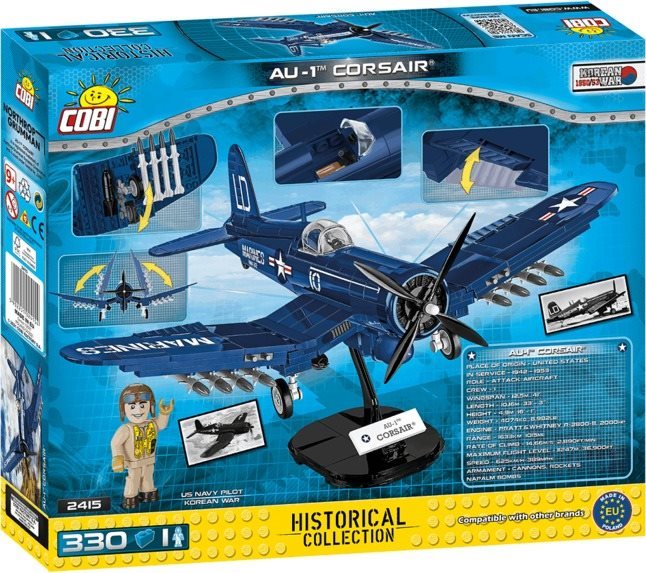 Building Set Cobi Vought AU-1 Corsair from the Korean War Packaging/box