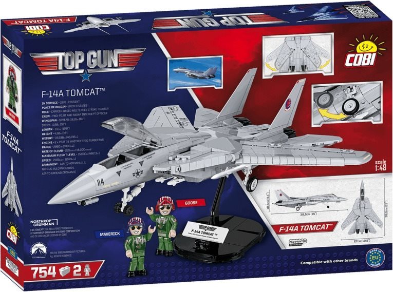 Building Set Cobi F-14 Tomcat from the Movie Top Gun Packaging/box