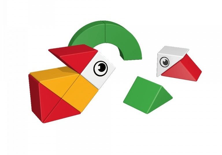 Building Set AINSTEIN Cute Pets, Magnetic Kit Lateral view