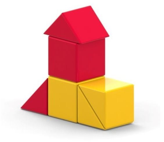 Building Set AINSTEIN KiGaSet 100, Magnetic Kit Lateral view