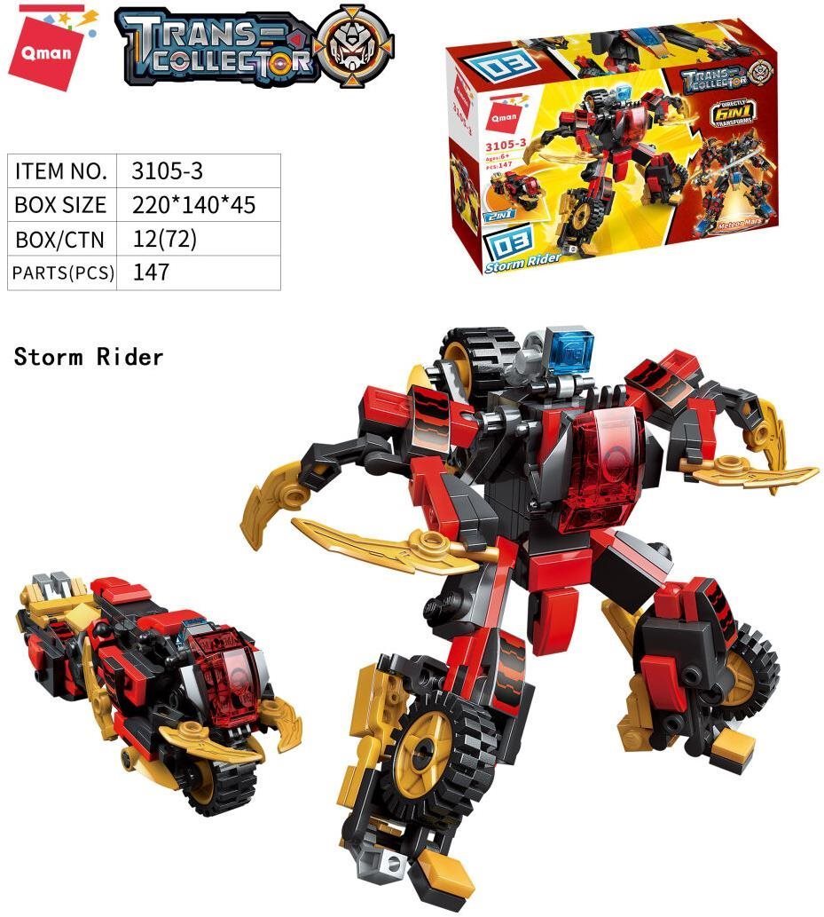 Building Set Qman Guardian of Star's Core 3105 6-in-1 Set Features/technology