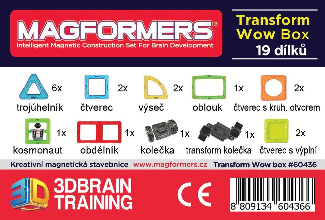 Building Set Magformers - Transform Wow Box Features/technology