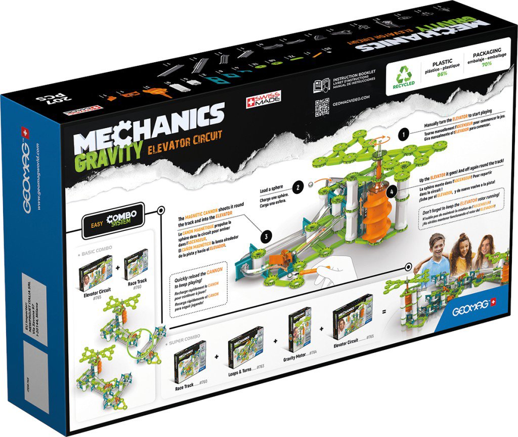Building Set Geomag Mechanics Gravity 207 pieces ...
