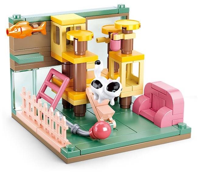 Building Set Sluban Mini Handcraft M38-B0919D Cat Corner ...