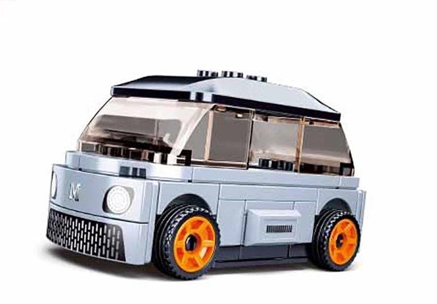 Building Set Sluban Power Bricks M38-B1067F Stretchable electric car blue ...