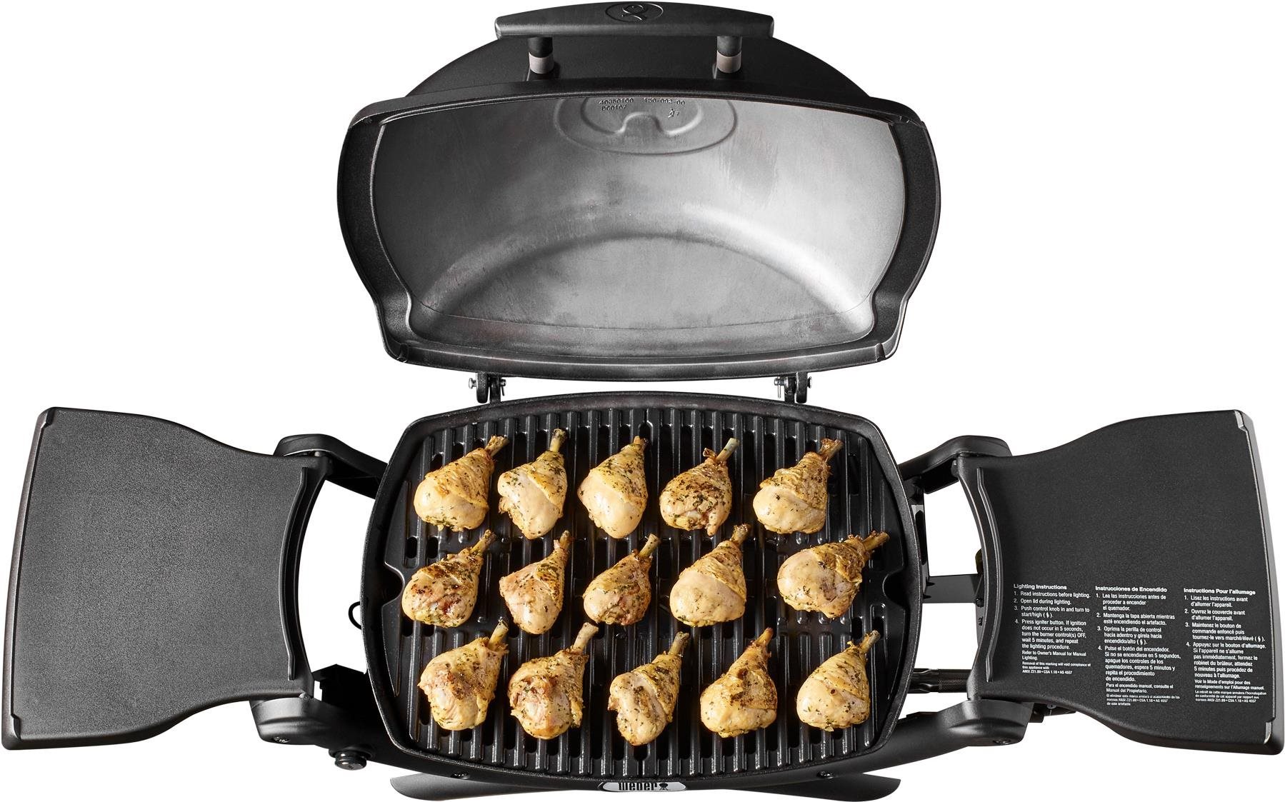 Electric Grill Weber Q 1400 Stand Electric Grill, Dark Grey Lifestyle