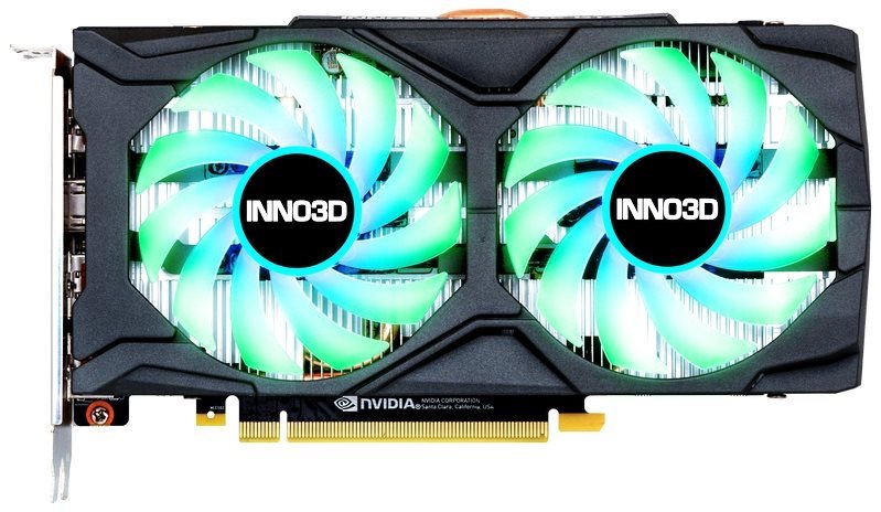 Grafická karta Inno3D GeForce GTX 1660 Twin X2 OC RGB Screen