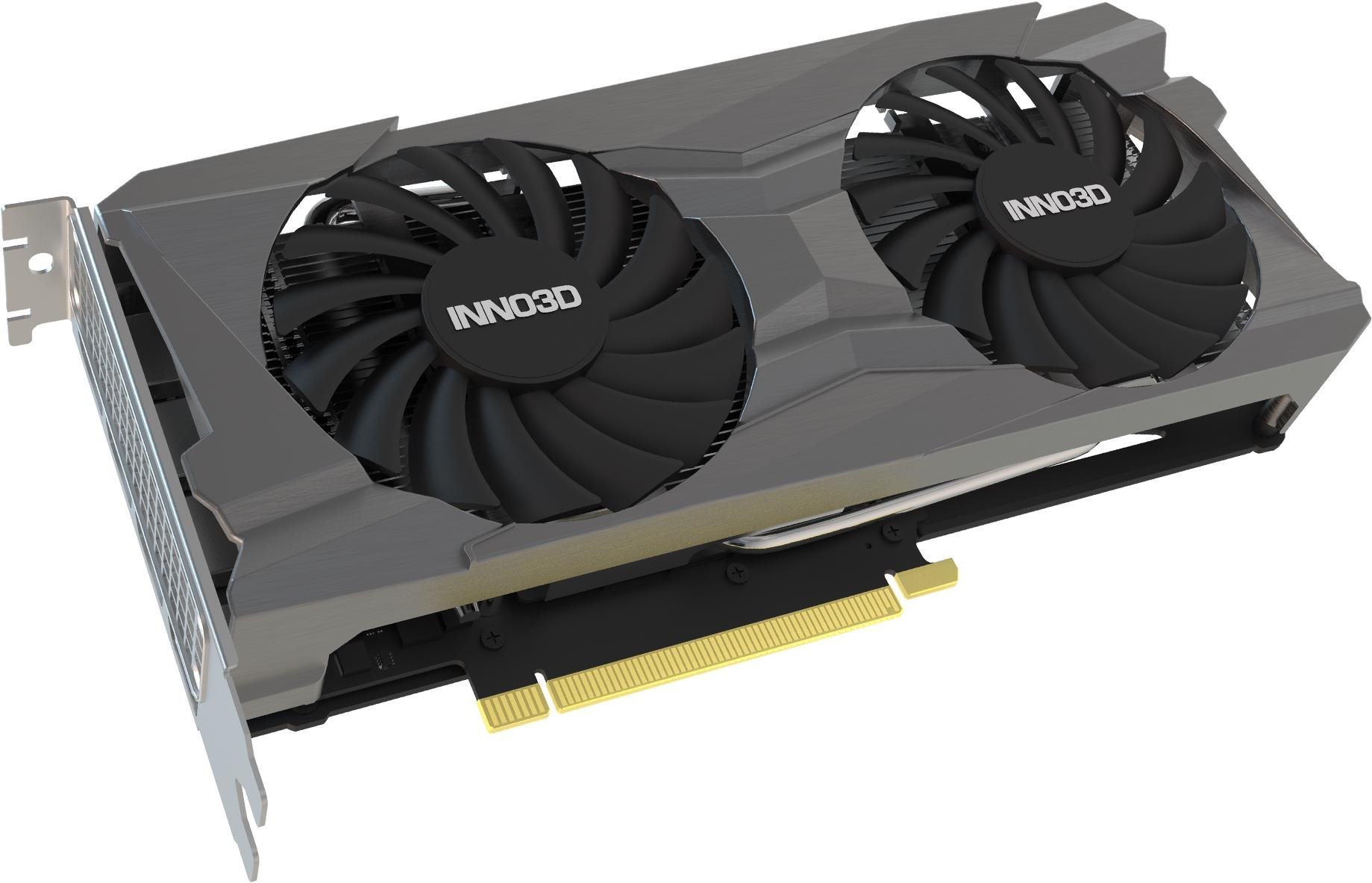 Graphics Card Inno3D GeForce RTX 3050 Twin X2 8G Lateral view