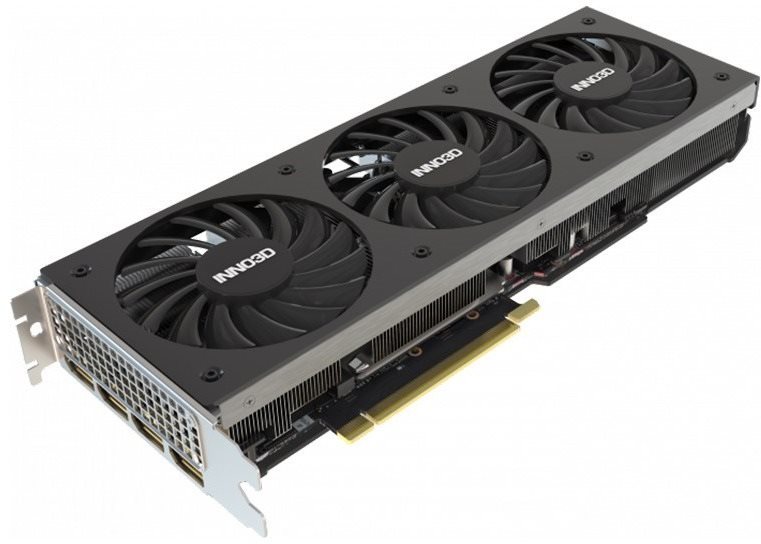Graphics Card Inno3D GeForce RTX 3080 Ti X3 Dual Slot Lateral view