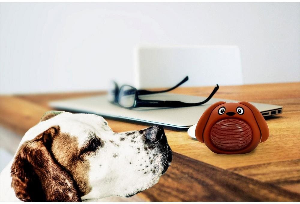 Bluetooth Speaker iCutes Bluetooth Brown Dog Lifestyle