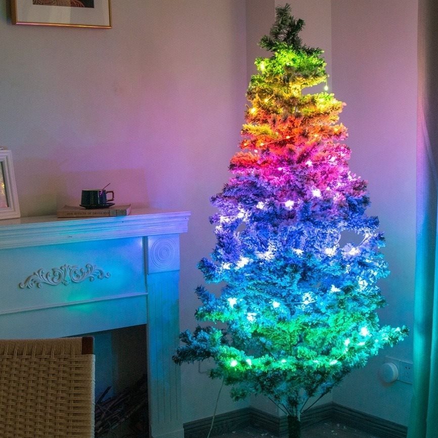 Fényfüzér Immax NEO LITE Smart karácsonyi LED fényfüzér 16m, RGB, WiFi, TUYA Lifestyle