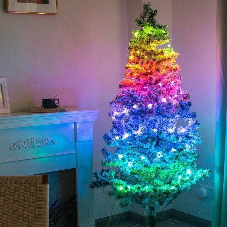 Fényfüzér Immax NEO LITE Smart karácsonyi LED fényfüzér 10 m, RGB, WiFi, TUYA Lifestyle