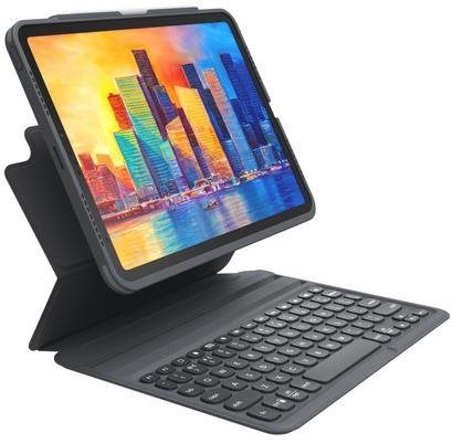Tastatur ZAGG Pro Keys Tastatur für Apple iPad Air 10,9“ (2020/2022) - schwarz - tschechisch Seitlicher Anblick