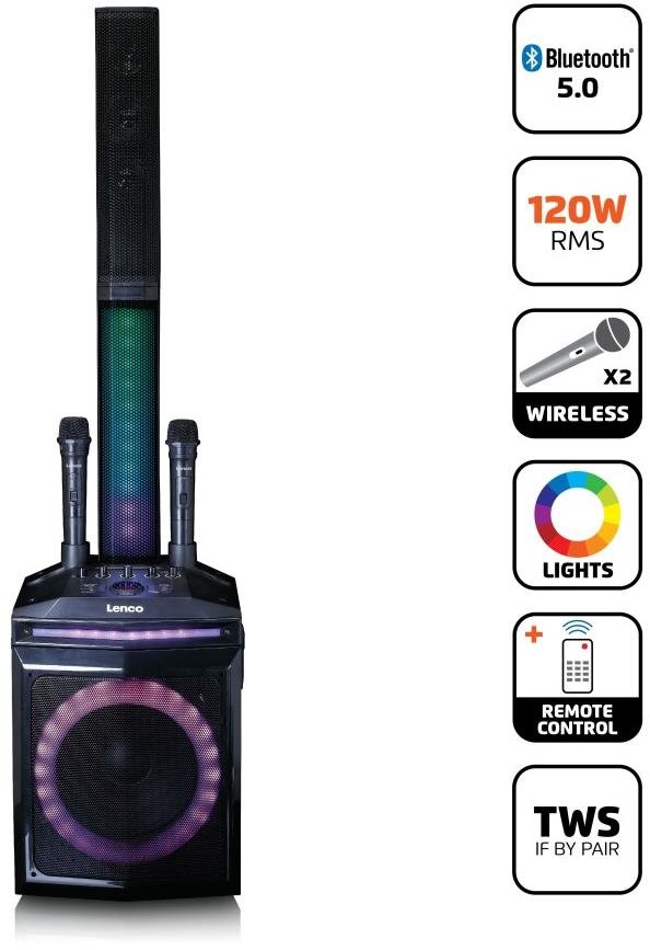 Bluetooth Speaker Lenco PA-220BK ...
