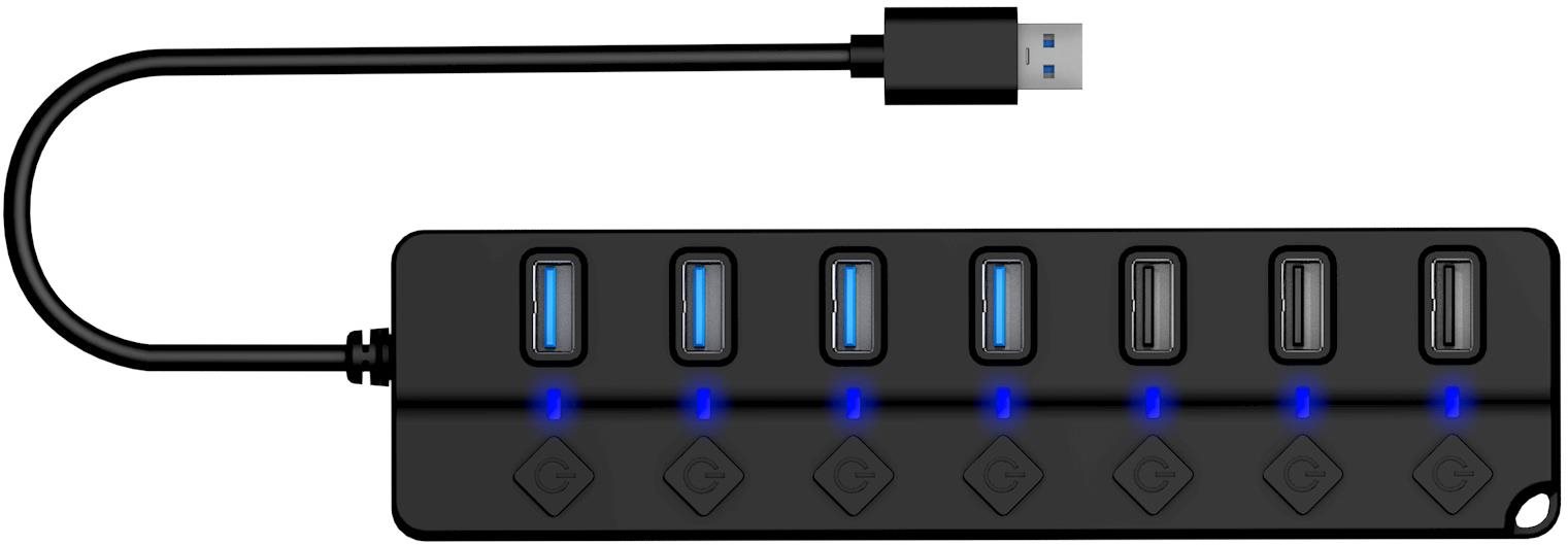 USB Hub CONNECT IT Mighty Switch 2, black ...