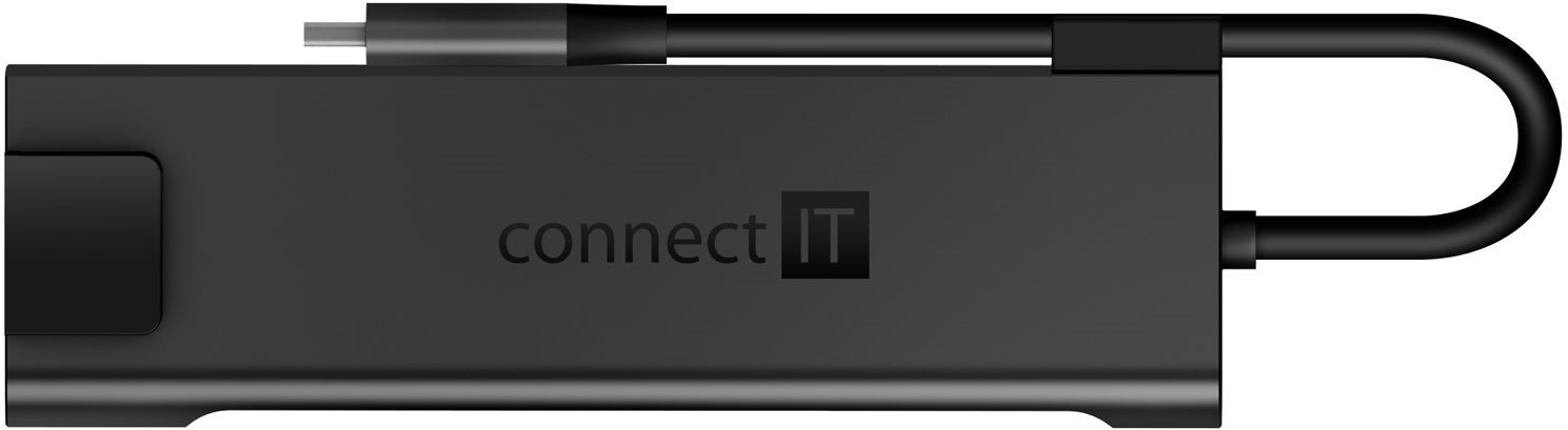Docking Station Connect IT CHU-8020-AN Multi5in1, Anthracite Lateral view