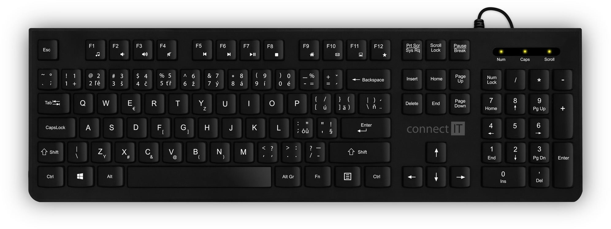 Keyboard CONNECT IT CKB-2100-CS Black Screen