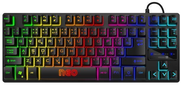 Gaming Keyboard CONNECT IT NEO Compact Keyboard Black (CZ+SK) PLA