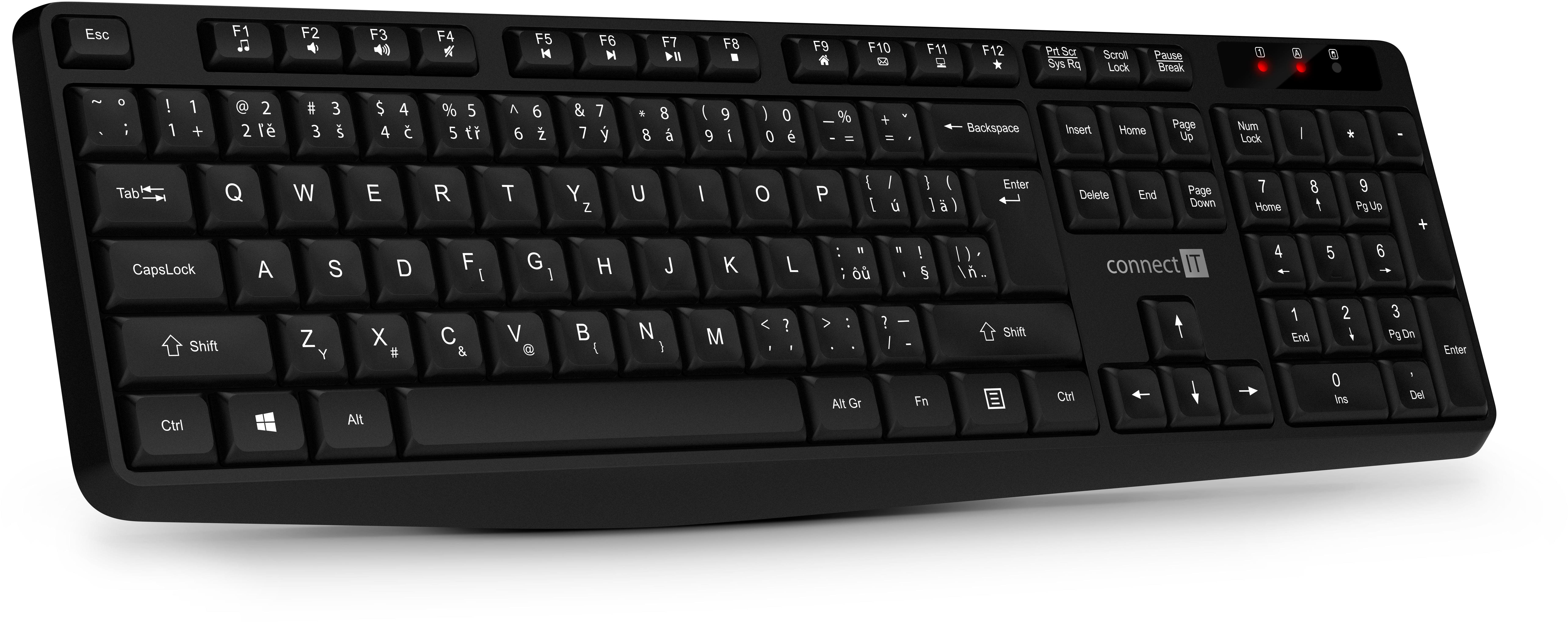 Set klávesnice a myši CONNECT IT OfficeBase Wireless Combo, čierna ...