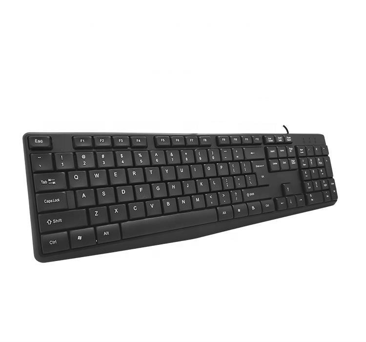 Tastatur JEDEL K15 Office 2021 Keyboard - US Seitlicher Anblick