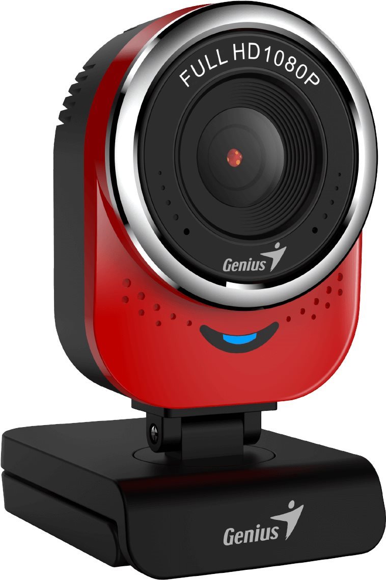 Webcam GENIUS QCam 6000 Red Lateral view