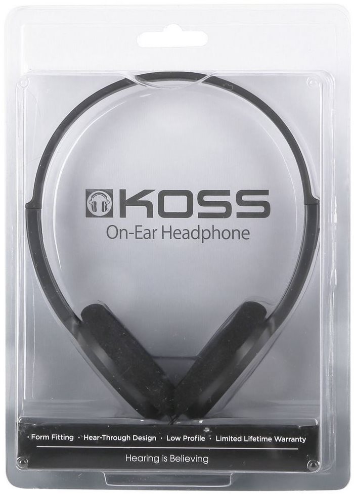 Headphones Koss KPH/8 K black Packaging/box