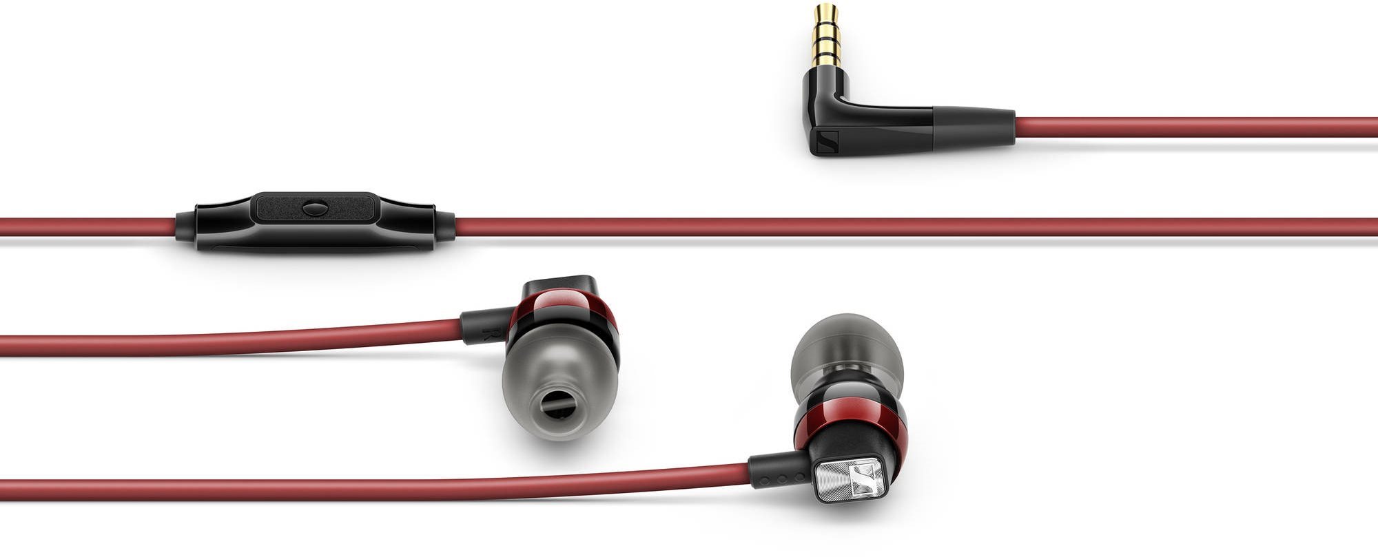 Fej-/fülhallgató Sennheiser CX 300S piros Csatlakozási lehetőségek (portok)