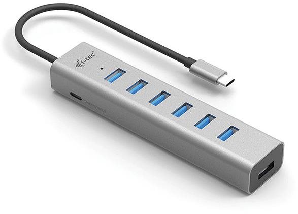 USB Hub i-tec USB-C Charging Metal HUB 7 Port ...